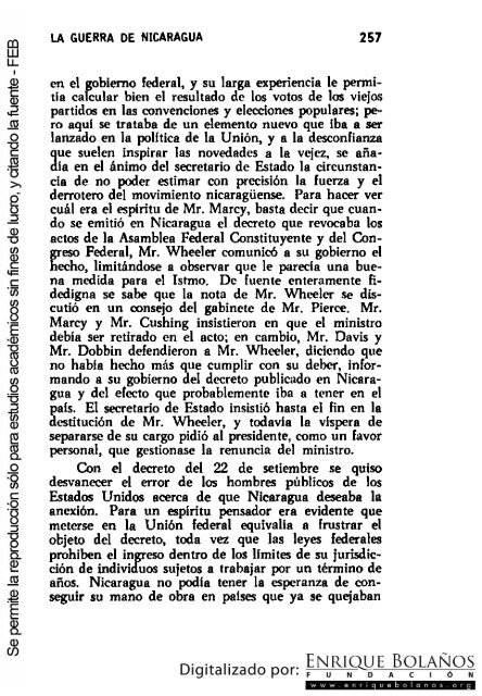 La guerra de Nicaragua - La Guerra Nacional 1854