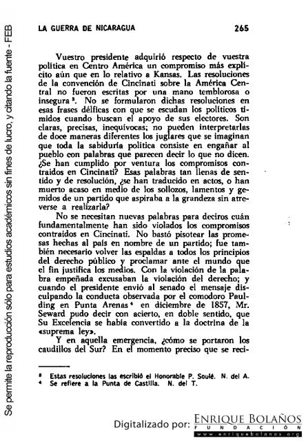 La guerra de Nicaragua - La Guerra Nacional 1854