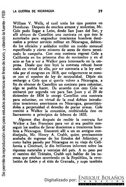 La guerra de Nicaragua - La Guerra Nacional 1854