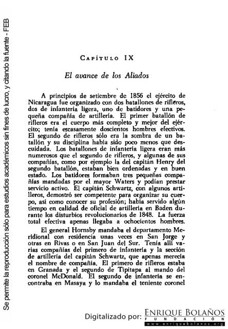 La guerra de Nicaragua - La Guerra Nacional 1854