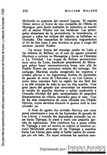 La guerra de Nicaragua - La Guerra Nacional 1854