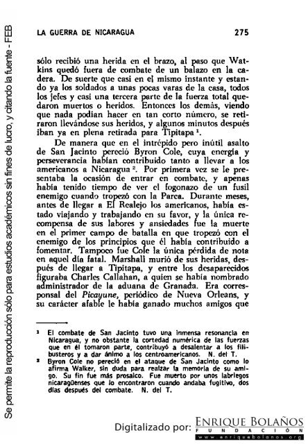 La guerra de Nicaragua - La Guerra Nacional 1854