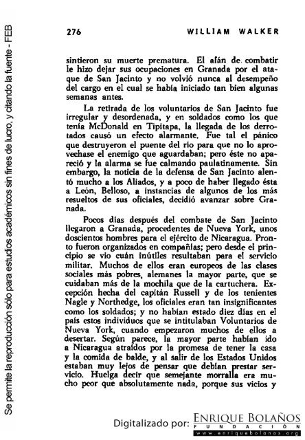 La guerra de Nicaragua - La Guerra Nacional 1854