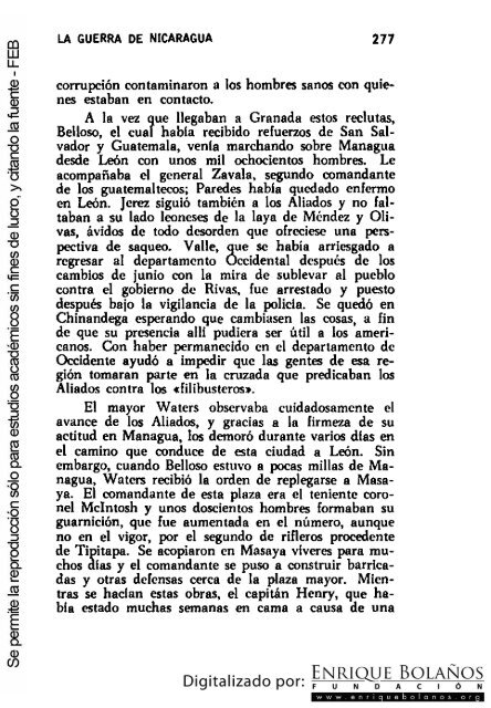 La guerra de Nicaragua - La Guerra Nacional 1854