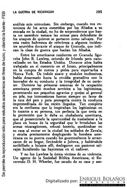 La guerra de Nicaragua - La Guerra Nacional 1854