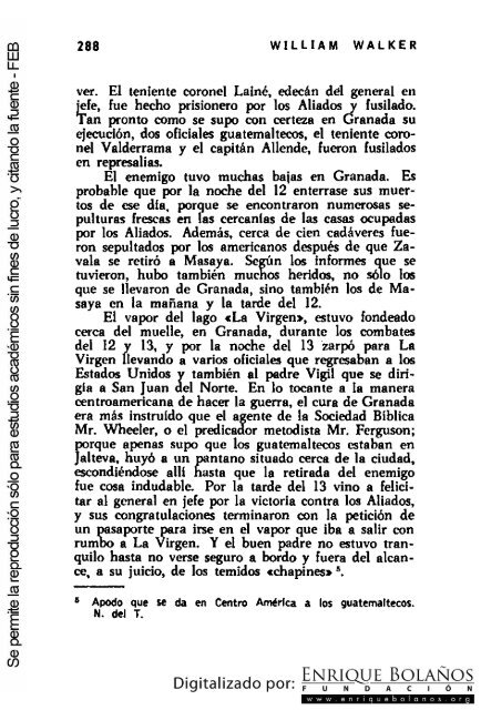 La guerra de Nicaragua - La Guerra Nacional 1854