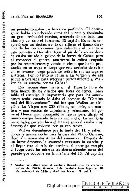 La guerra de Nicaragua - La Guerra Nacional 1854