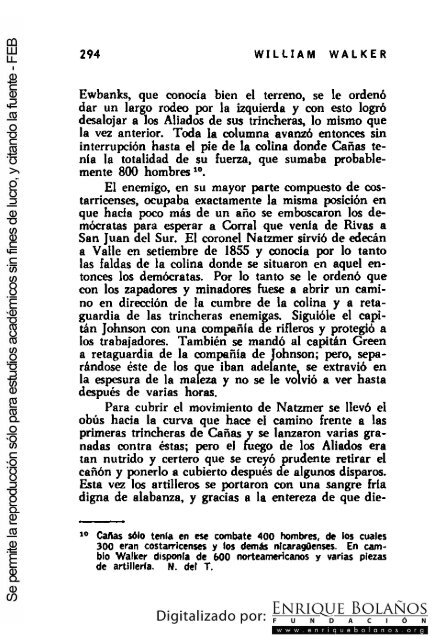 La guerra de Nicaragua - La Guerra Nacional 1854