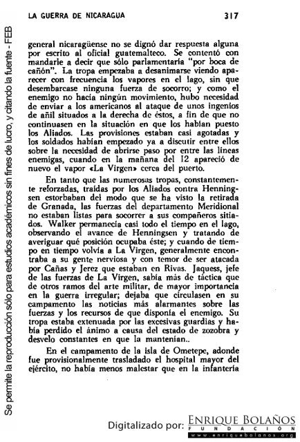 La guerra de Nicaragua - La Guerra Nacional 1854