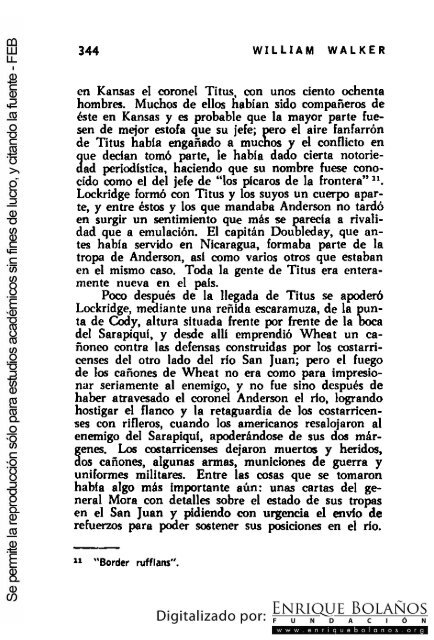 La guerra de Nicaragua - La Guerra Nacional 1854