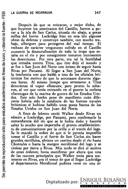 La guerra de Nicaragua - La Guerra Nacional 1854