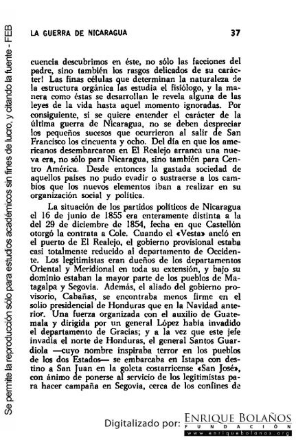 La guerra de Nicaragua - La Guerra Nacional 1854