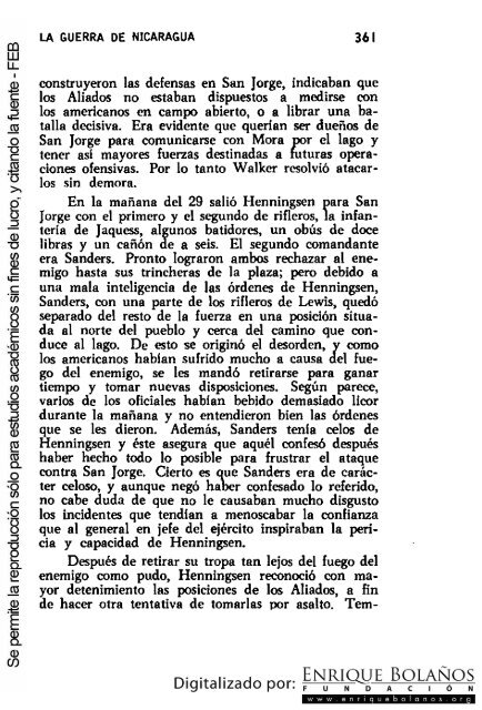 La guerra de Nicaragua - La Guerra Nacional 1854