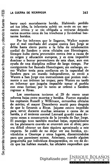 La guerra de Nicaragua - La Guerra Nacional 1854