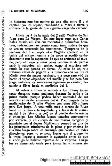 La guerra de Nicaragua - La Guerra Nacional 1854