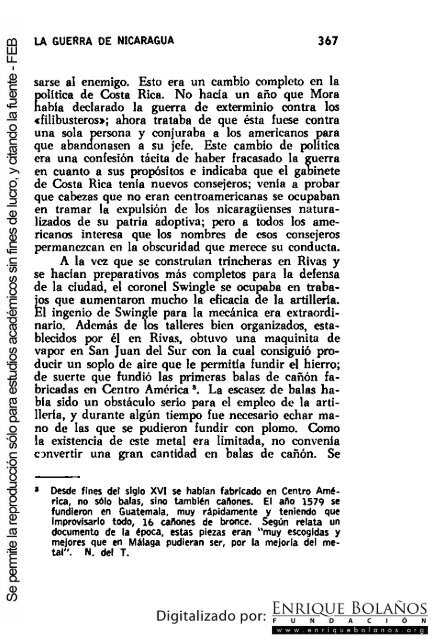 La guerra de Nicaragua - La Guerra Nacional 1854