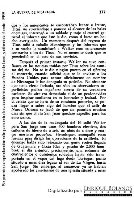 La guerra de Nicaragua - La Guerra Nacional 1854