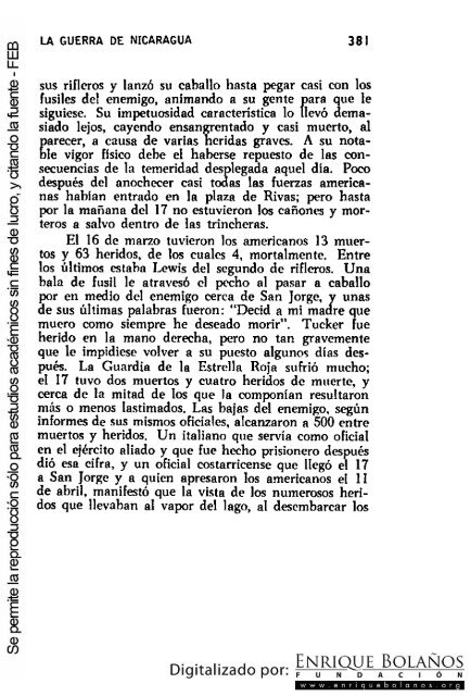 La guerra de Nicaragua - La Guerra Nacional 1854