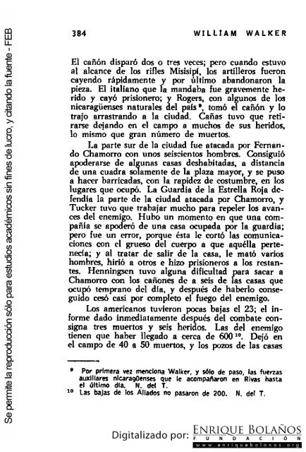 La guerra de Nicaragua - La Guerra Nacional 1854