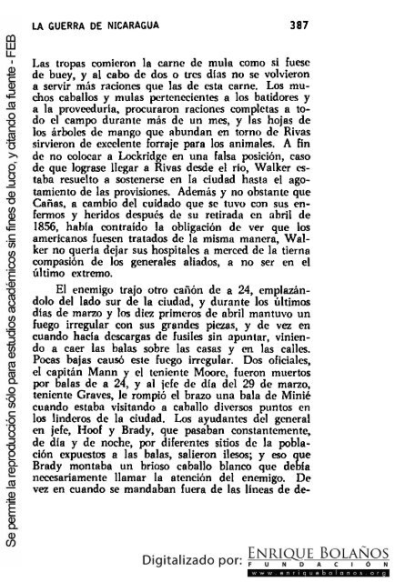 La guerra de Nicaragua - La Guerra Nacional 1854