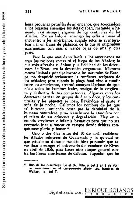 La guerra de Nicaragua - La Guerra Nacional 1854