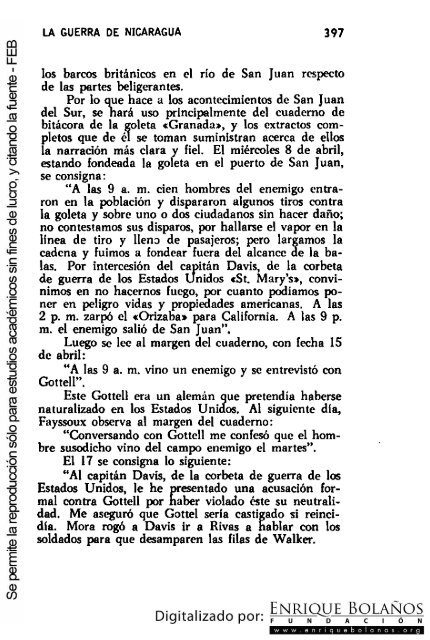 La guerra de Nicaragua - La Guerra Nacional 1854