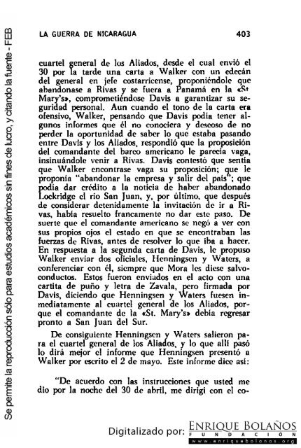 La guerra de Nicaragua - La Guerra Nacional 1854