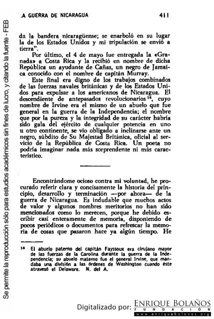 La guerra de Nicaragua - La Guerra Nacional 1854