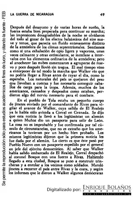 La guerra de Nicaragua - La Guerra Nacional 1854