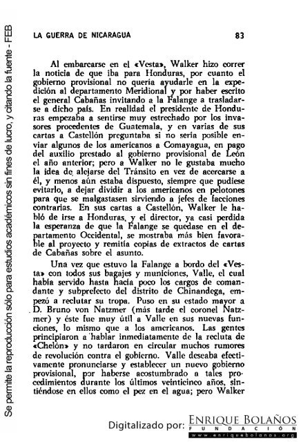 La guerra de Nicaragua - La Guerra Nacional 1854