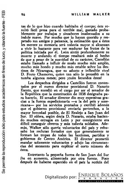 La guerra de Nicaragua - La Guerra Nacional 1854