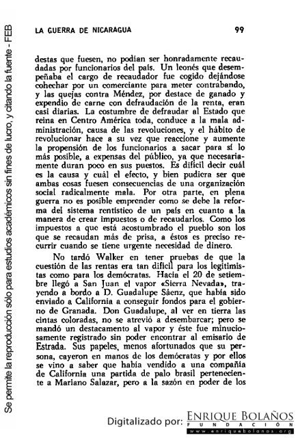 La guerra de Nicaragua - La Guerra Nacional 1854