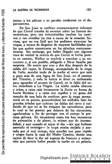 La guerra de Nicaragua - La Guerra Nacional 1854