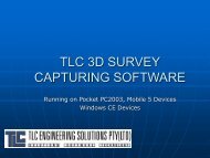 TLC 3D SURVEY CAPTURING SOFTWARE - TLC Engineering ...