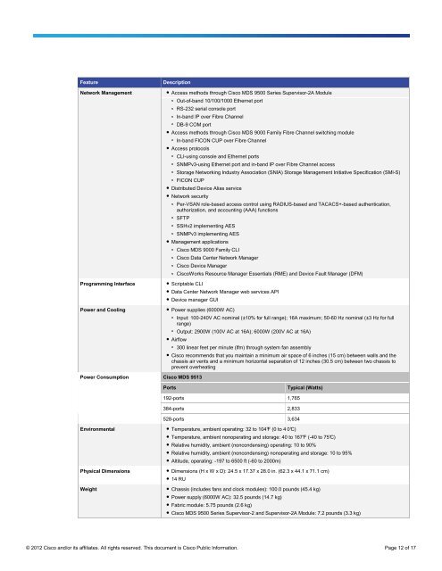 Cisco MDS 9513 Multilayer Director Data Sheet
