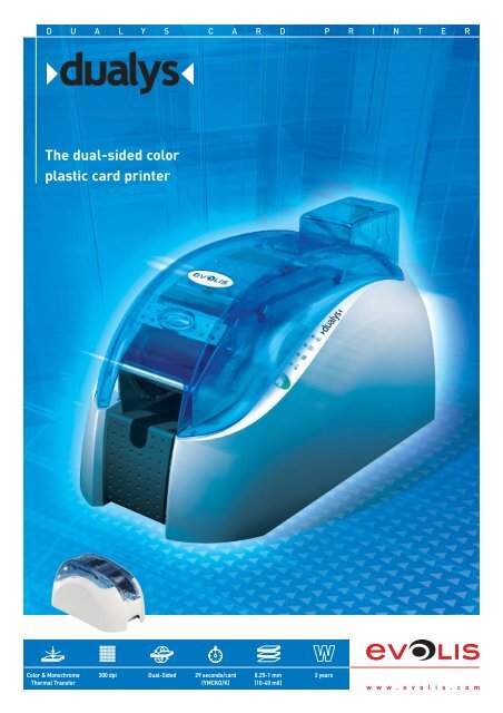 The dual-sided color plastic card printer - Cardviser