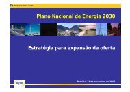 Plano Nacional de Energia 2030 EstratÃ©gia para expansÃ£o da oferta ...