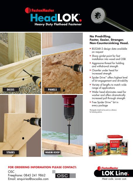 to download the HeadLOKÂ® Sell Sheet UK (PDF) - FastenMaster