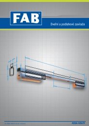 Katalog DveÅnÃ­ a podlahovÃ© zavÃ­raÄe - FAB