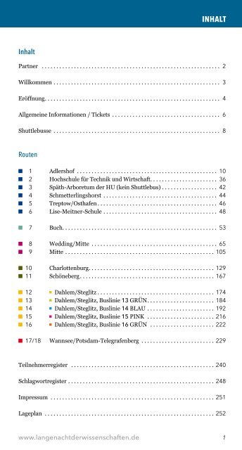 Komplettes Programmheft Mit Schlagwort Und Teilnehmer Register