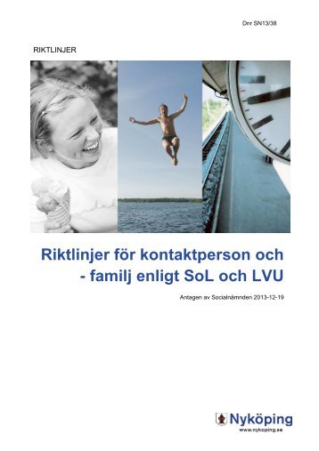 Riktlinjer för kontaktperson och -familj
