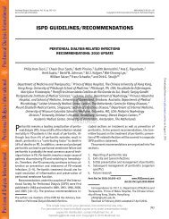 ISPD GUIDELINES/RECOMMENDATIONS
