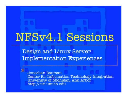 Design and Linux Server Implementation Experiences