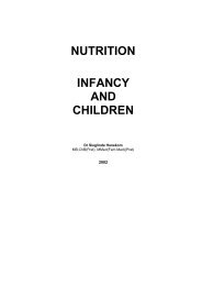 NUTRITION INFANCY AND CHILDREN - University of Pretoria