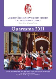 Quaresma 2011 - Misioneros Siervos de los Pobres del Tercer Mundo