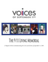 The 9/11 Living Memorial - Voices of September 11th