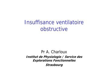 Insuffisance ventilatoire obstructive