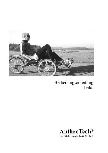 Handbuch Trike, aktuelles Modell (Pdf) - AnthroTech