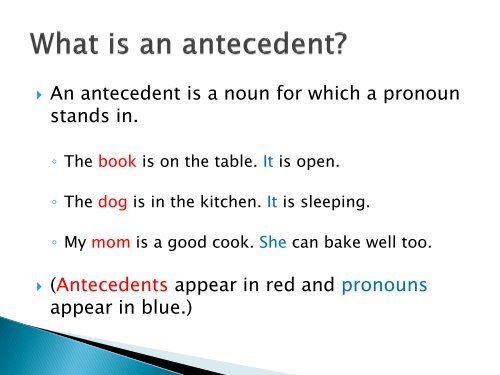 Pronoun-antecedent Disagreement - Darton College