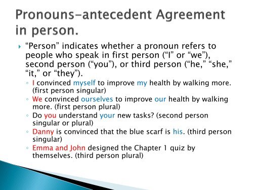 Pronoun-antecedent Disagreement - Darton College